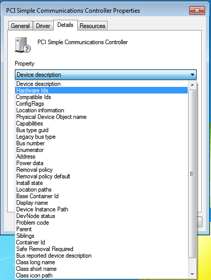 pci simple communication controller download